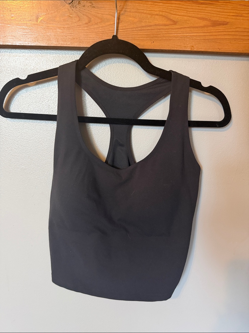 All In Motion Black Racerback Longline Bra / Cropped Tank - Picture 5 of 5